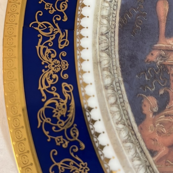 🇫🇷 Large Limoges gold plated plate (12’’) - Picture 2 of 5